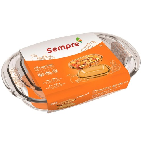 Jogo de Assadeira Retangular Nadir Sempre 2 Peças Jogo de Assadeira Retangular Nadir Sempre 2 Peças