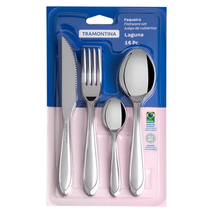 Faqueiro 16 Peças Tramontina Inox Laguna