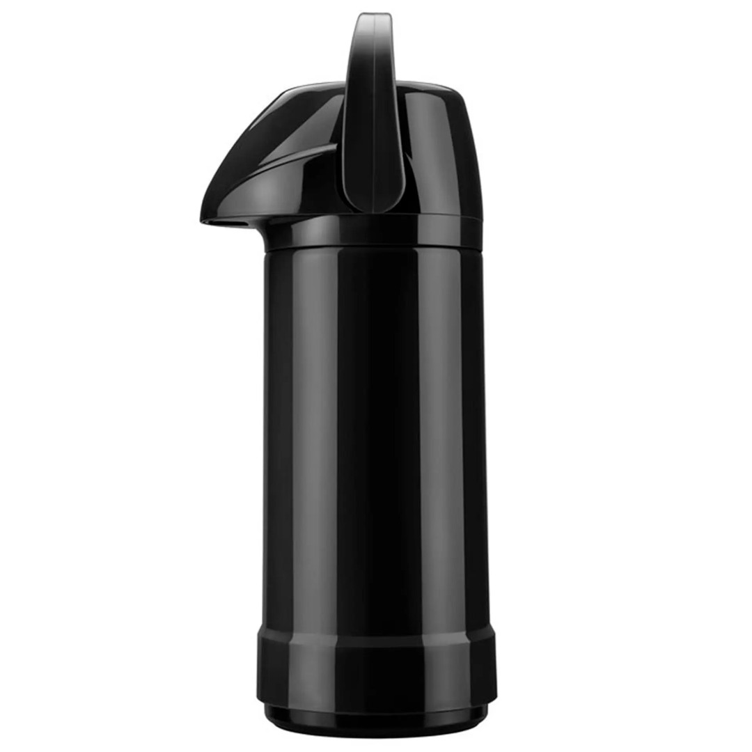 Garrafa Térmica Invicta GLT 1L Bomba de Pressão Plástico com Alça Retrátil - Preto